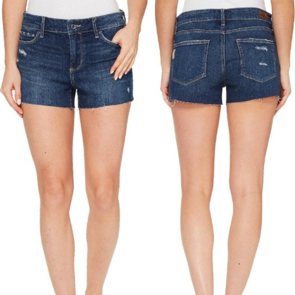 PAIGE Cut-off Denim Vera Shorts
